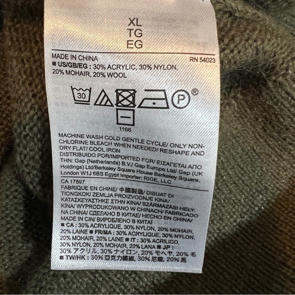 Banana Republic Sweater Women's XL Dip Dye Ombre Mohair Wool Blend Pull Over - Picture 9 of 11